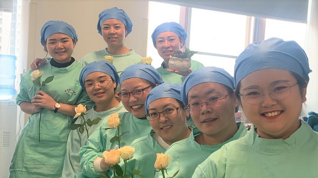 A group of midwives who received the national standardized midwifery training in Chengdu, Sichuan province of midwest China in 2020.