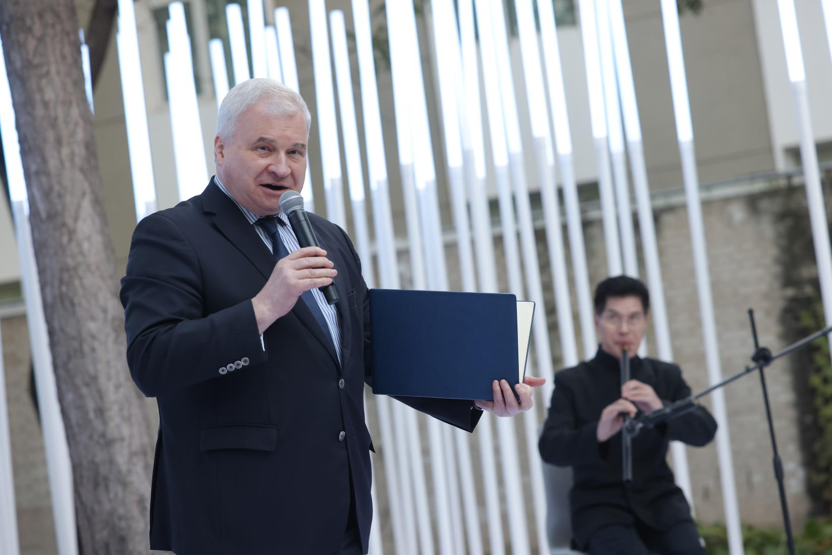 His Excellency The Ambassador of Russia to China, Denisov Andrey at UN Day event