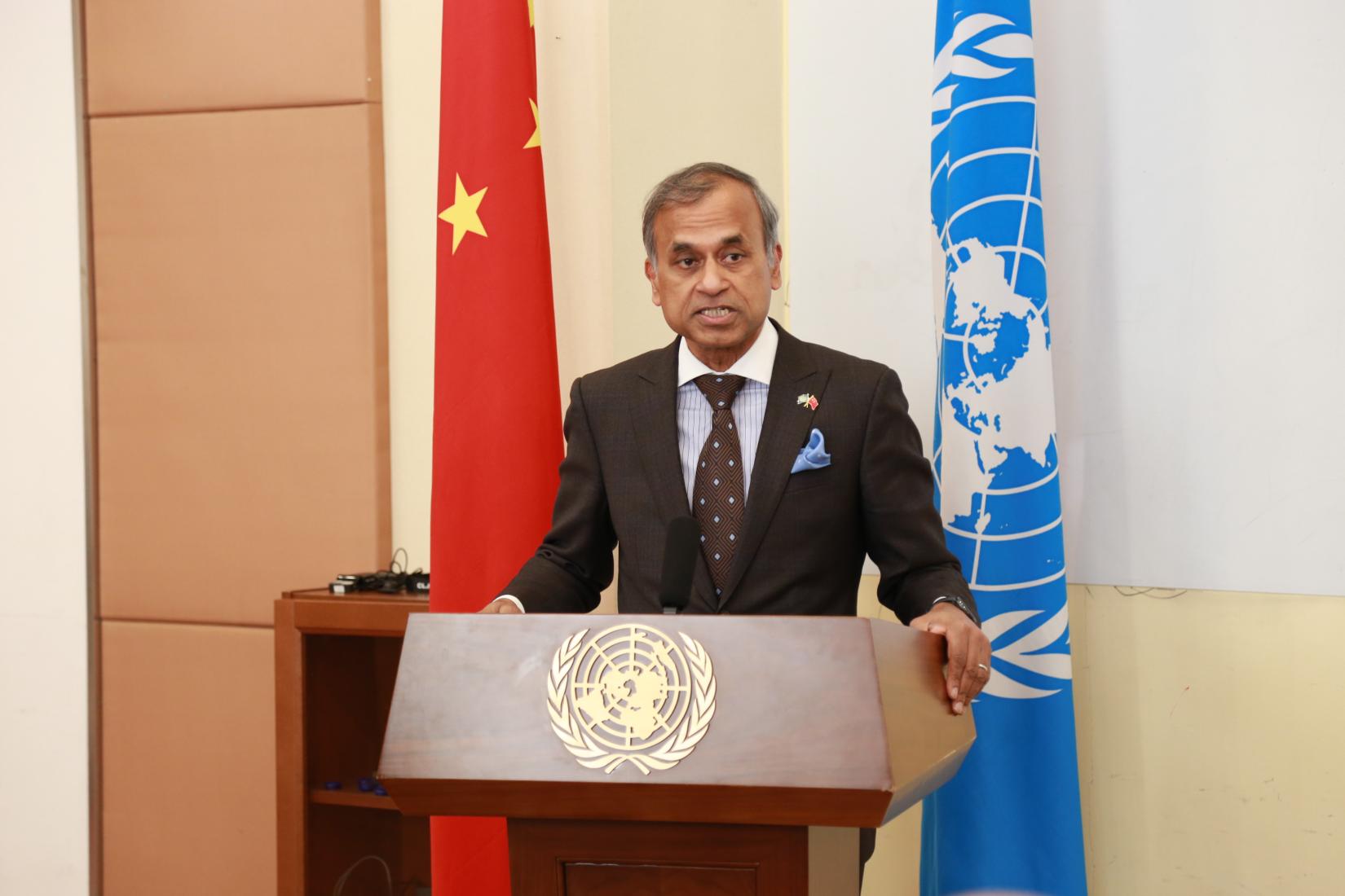 Siddharth Chatterjee, the UN Resident Coordinator in China