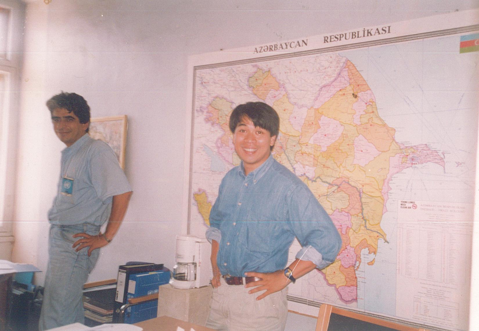 Vanno Noupech at UNHCR Azerbaijan Office in 1994