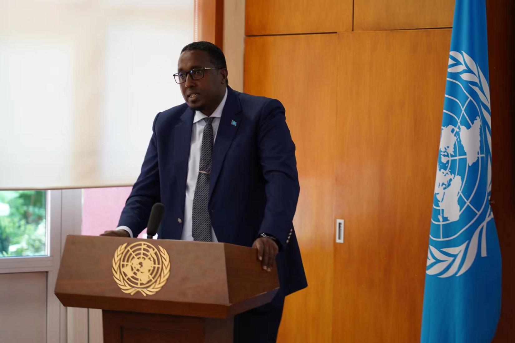 索马里驻华大使阿瓦莱·阿里·库拉内