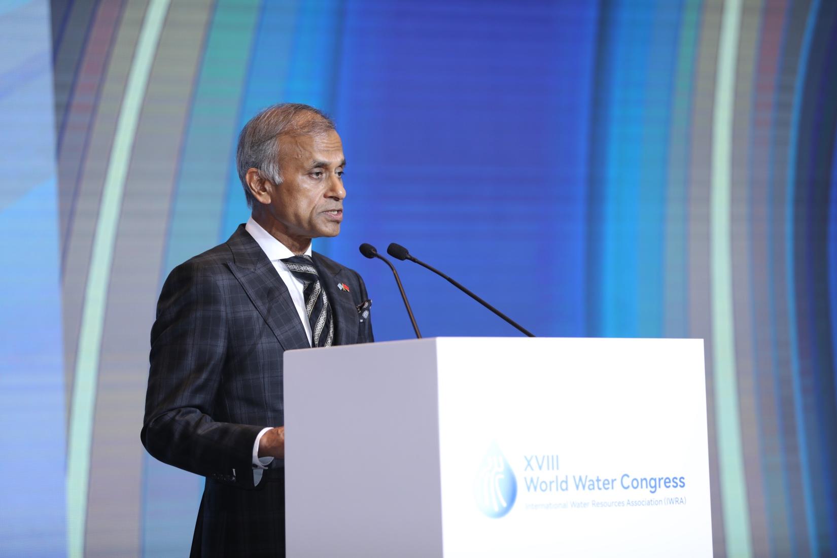 UN Resident Coordinator in China Siddharth Chatterjee at XVIII World Water Congress