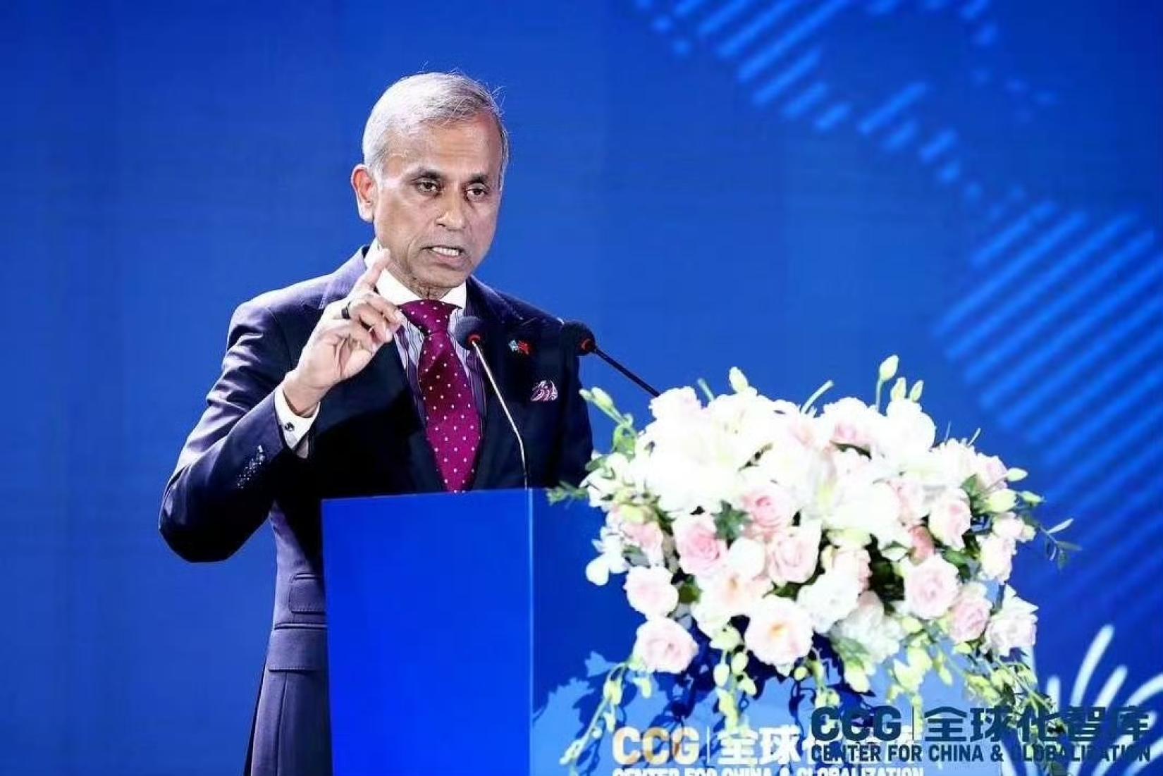 UN Resident Coordinator in China Siddharth Chatterjee at the 9th China & Globalization Forum