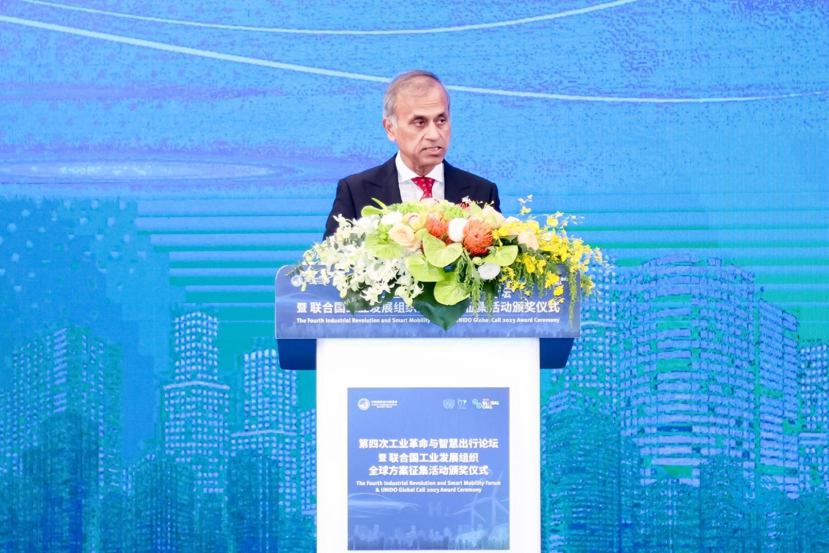 UN Resident Coordinator in China Siddharth Chatterjee at CIIE 2023 forum