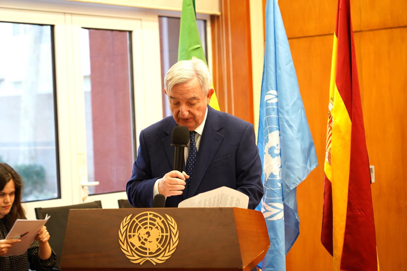 His Excellency Mr. Rafael Dezcallar de Mazarredo, Ambassador of Spain to China