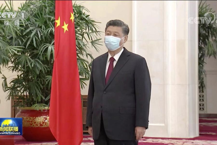 President of the People's Republic of China Xi Jinping at the Great Hall of the People