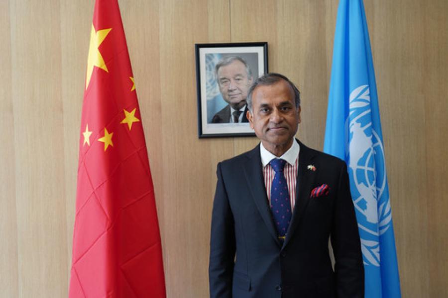 The UN Resident Coordinator in China Siddharth Chatterjee