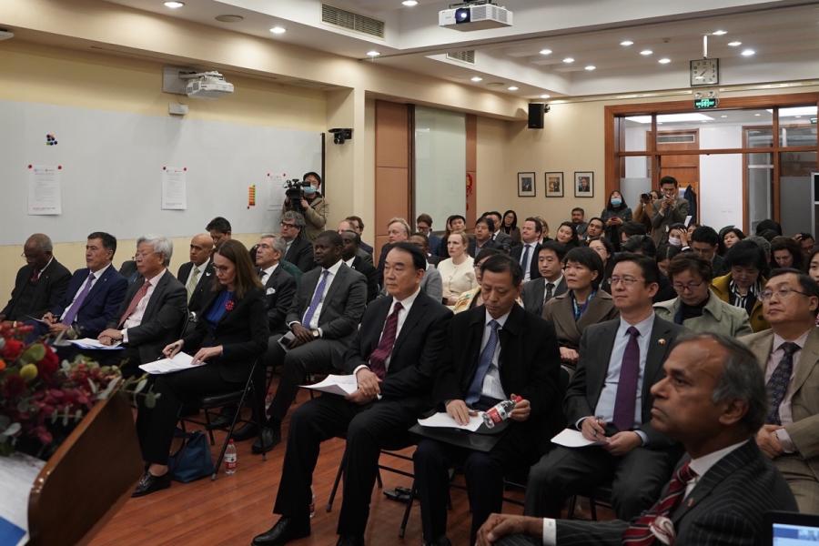 Attendees at UN China compound