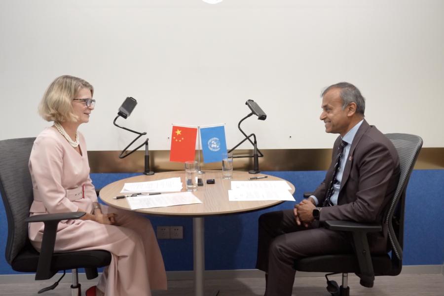 UN Resident Coordinator in China Siddharth Chatterjee sits down with Cynthia McCaffrey, the UNICEF Representative to China